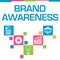 Brand Awareness Colorful Squares Symbols