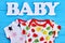 Brand cotton clothing fo infant babies.