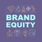 Brand equity word concepts banner