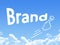 Brand message cloud shape