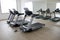 Brand new electric treadmills, exercise apparatus in gym of hotel or apartment building to have healthy and fitness lifestyle by d