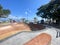 A brand new skate park and bowl that is now on the walking track between Kuta Beach and Legian beach
