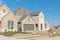 Brand new two story residential house in suburban Irving, Texas, USA