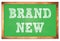 BRAND NEW words on green wooden frame school blackboard