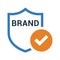 Brand Protection icon. Simple editable vector graphics