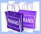 Brand Shopping Bags Show Branding Product Label or Trademark