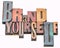 Brand yourself word abstract in wood type