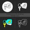 Branded keyring dark theme icon