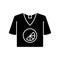Branded t shirt black glyph icon
