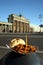 Brandenburg Gate and Berlin Curry sausage