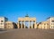 Brandenburg Gate in Berlin, Germany, text space
