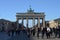 Brandenburg Gate at sunrise, Berlin, Germany