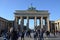 Brandenburg Gate at sunrise, Berlin, Germany