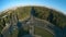 Brandenburg Gate and TV Tower and Victory column shadow, fisheye lens shot. Berlin, Germany