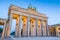 Brandenburg Gate in Twilight, Berlin, Germany