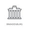 Brandenburg linear icon. Modern outline Brandenburg logo concept