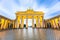 Brandenburger Tor (Brandenburg Gate) in Berlin Germany at night