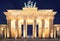 Brandenburger Tor (Brandenburg Gate) panorama, famous landmark in Berlin Germany night