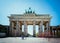 The Brandenburger Tor, Brandenburger Gate in Berlin, Germany. Tourist attraction