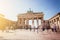 The Brandenburger Tor, Brandenburger Gate in Berlin, Germany. Tourist attraction