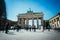 The Brandenburger Tor, Brandenburger Gate in Berlin, Germany. Tourist attraction