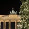 Brandenburger tor with christmas tree