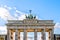 Branderburger gate with beautiful clouds on background. Berlin, Germany