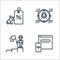 branding line icons. linear set. quality vector line set such as vision, goal, target