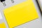 Branding / Stationery Mock-Up - Yellow & White. Close-Up - Letterhead A4, DL Envelope, Business Cards 85x55mm, Mailing Tube