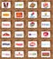 Brands and logos of top food franchises