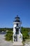 Brant Point Lighthouse Replica, Mystic Seaport, Connecticut