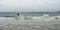 Brasil, Rio de Janeiro. Ocean surf on Copacabana beach