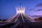 Brasilia Cathedral at night - Brasilia, Brazil