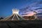 Brasilia Cathedral at night - Brasilia, Brazil