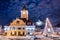 Brasov, Council Square in Christmas night