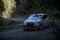 Brasov / Romania - 10/19/2019: Tess Rally 48 - Alexandru Gheorghe and his Peugeot 208 R2 on PS8 - Glejarie