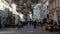 Brasov, Romania - 5 Nov 2023 - Visitors walking on romania street