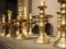 Brass Candle holders Vintage decoration