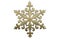 Brass christmas snowflake