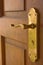 Brass door handle