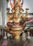Brass Figurine of Lord Ganesha Idol or Bronze Carved Statuette of the Hindu God Ganesha