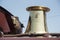 Brass funnel on the Great Western 5700 class 0-6-0 saddle tank steam locomotive