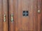 Brass Handles on Old Heavy Wooden Doors