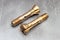 Brass hollow screws with different hole diameters