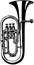 Brass Horn Trombone Vector Clipart