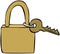 Brass Lock & Key