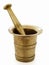 Brass Mortar and Pestle