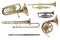 Brass musical instruments