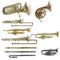 Brass musical instruments