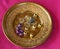 Brass Plate with assorted beads